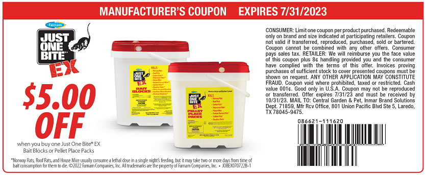 JOBEXBaitBlockPelletPacks750Coupon